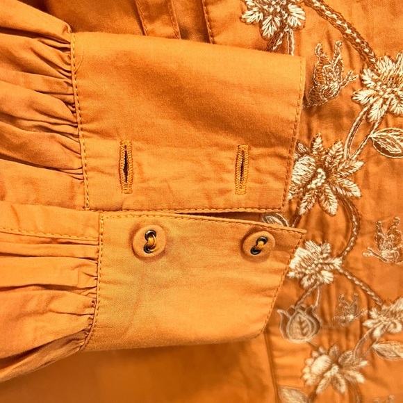 ULLA JOHNSON | SCARLETTE TUNIC TOP | Size 2 | NWT | Orange - Picture 14 of 16